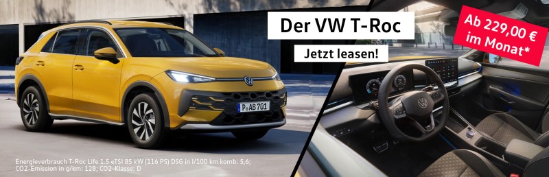 Der T-Roc - jetzt leasen!