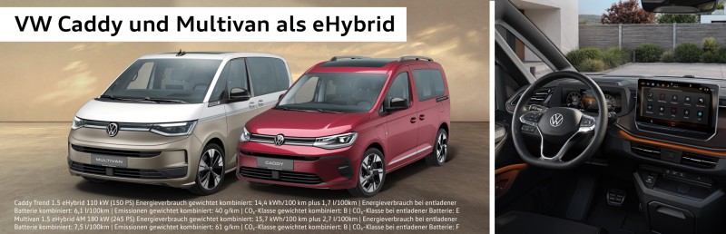 Caddy & Multivan als eHybrid